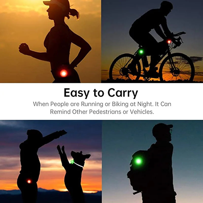 GlowPaw™ LED Pet Tag – USB Rechargeable Light for Dogs & Cats | Night Safety Collar Pendant with Flash & Steady Modes