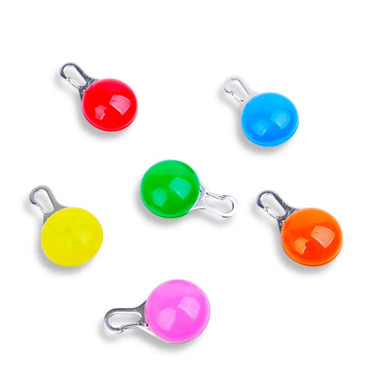 GlowPaw™ LED Pet Tag – USB Rechargeable Light for Dogs & Cats | Night Safety Collar Pendant with Flash & Steady Modes