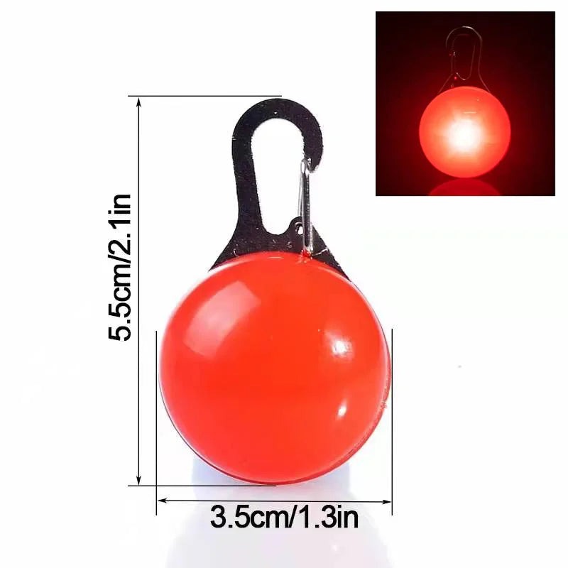 GlowPaw™ LED Pet Tag – USB Rechargeable Light for Dogs & Cats | Night Safety Collar Pendant with Flash & Steady Modes